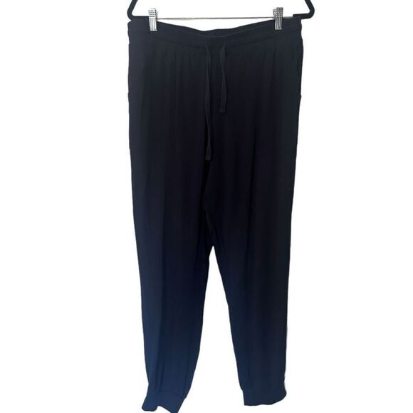 Splendid Drawstring Elastic Waist High-Rise Pull-On Jogger Pants Black Size XL - Picture 1 of 13